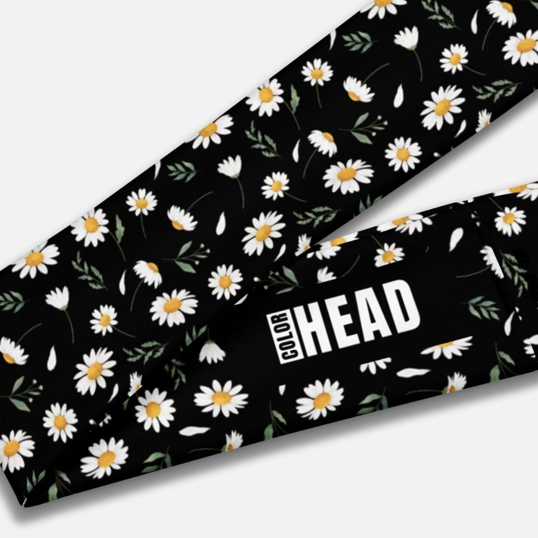 Bandeau Cheveux À Fleur I Noir Et Blanc